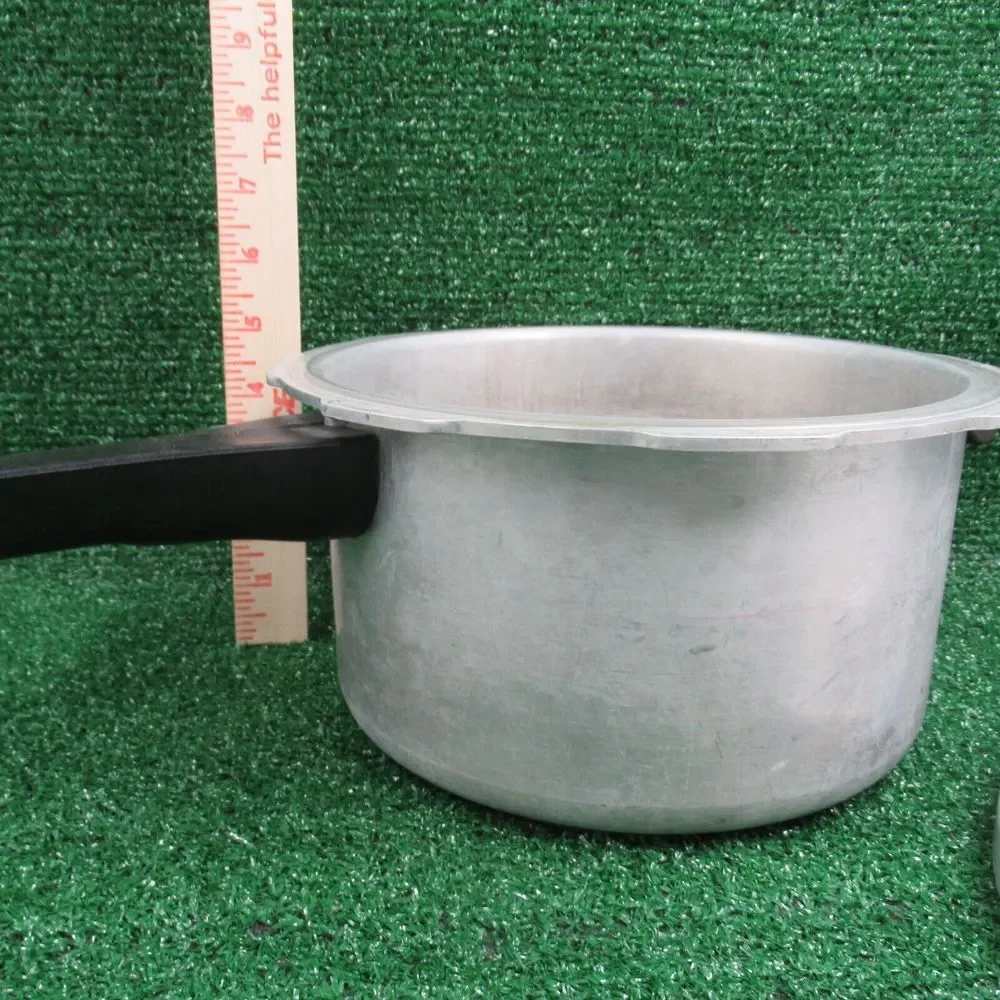 Vtg Mirror-Matic Pressure Cooker 394M 4QT Aluminum w/Jiggler & Gasket-Made USA‎